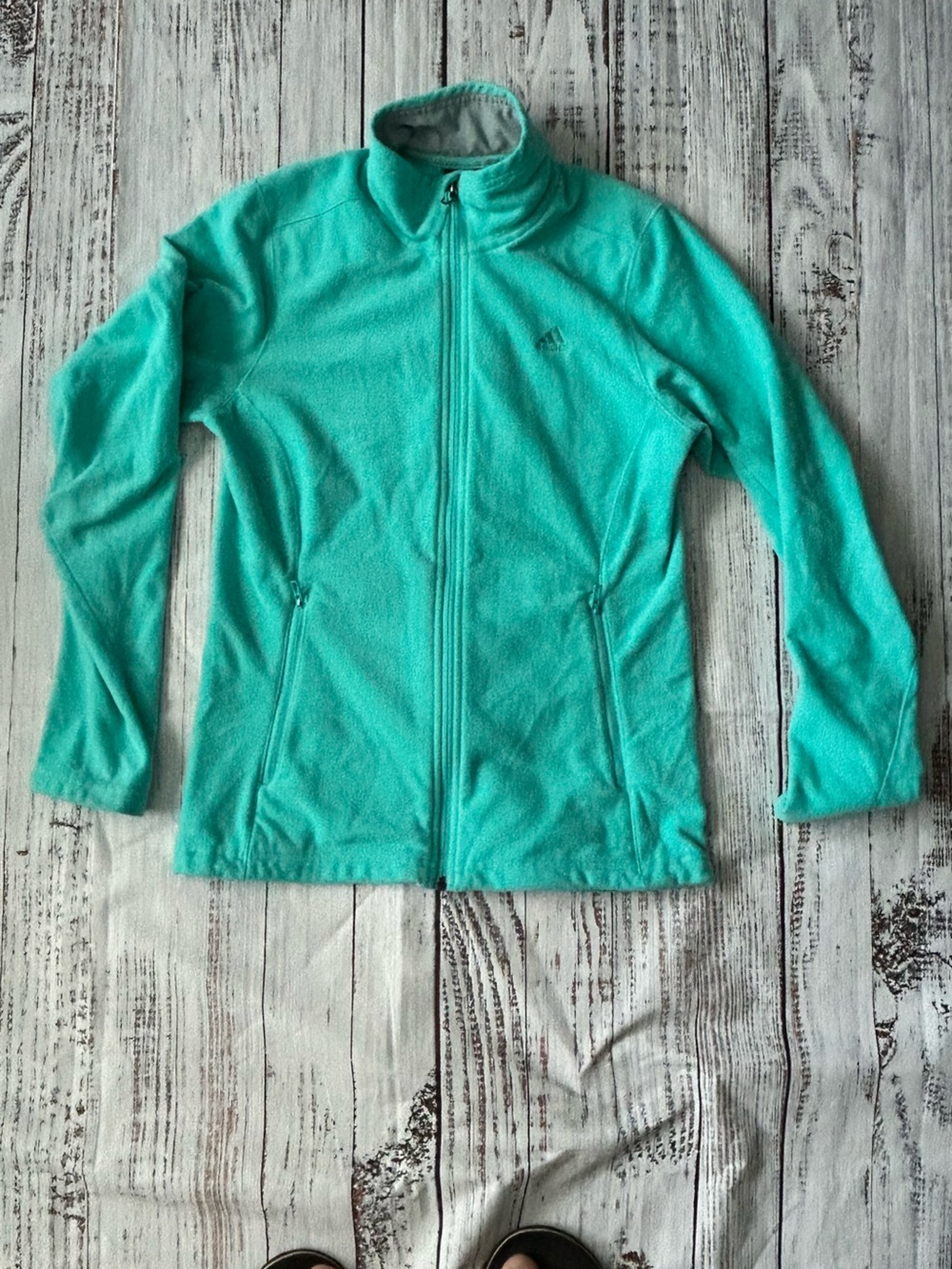 adidas Women's Teal Full-Zip Utility Jacket